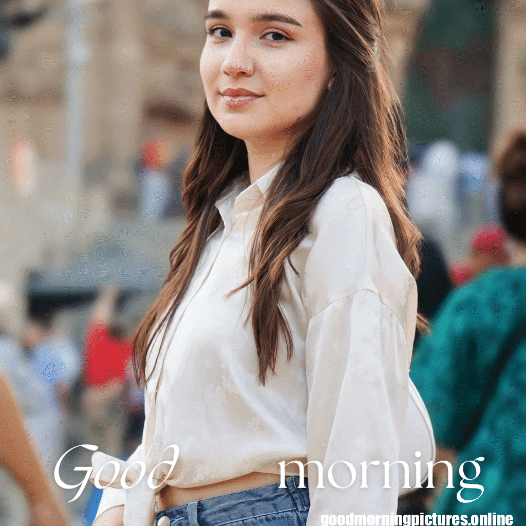 30+ Beautiful Girls Good Morning Images in Latest Fashion 26 Elegant lady good morning pictures